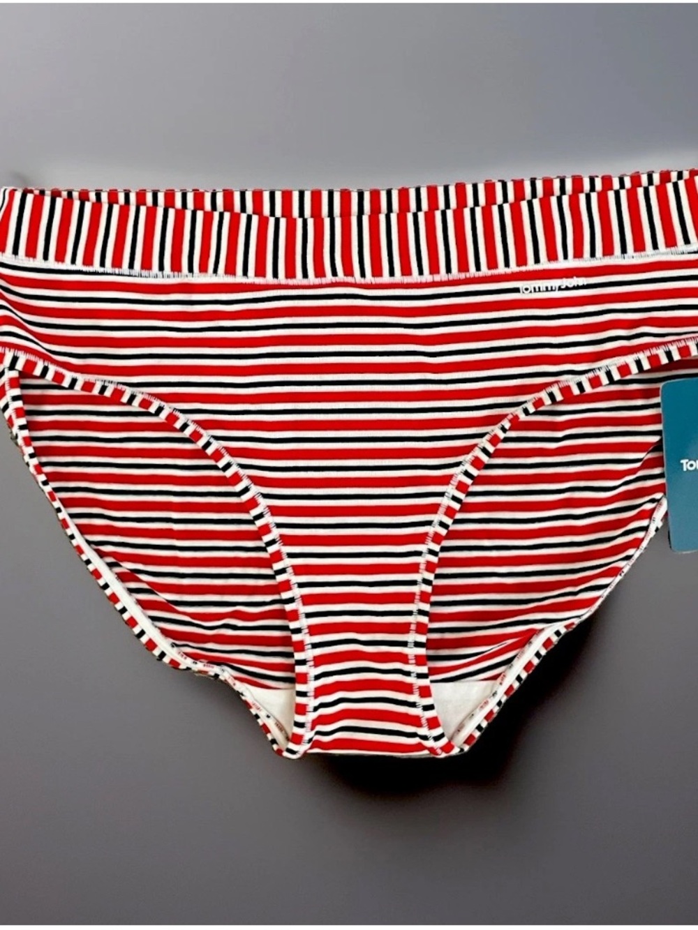 Tommy John Second Skin Panties Size Medium  NWT Valiant Poppy Stripe